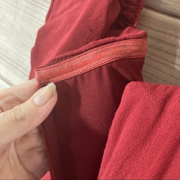 LOVERS + Friends Wine Primrose Off Shoulder Dress - Picture 13 of 15